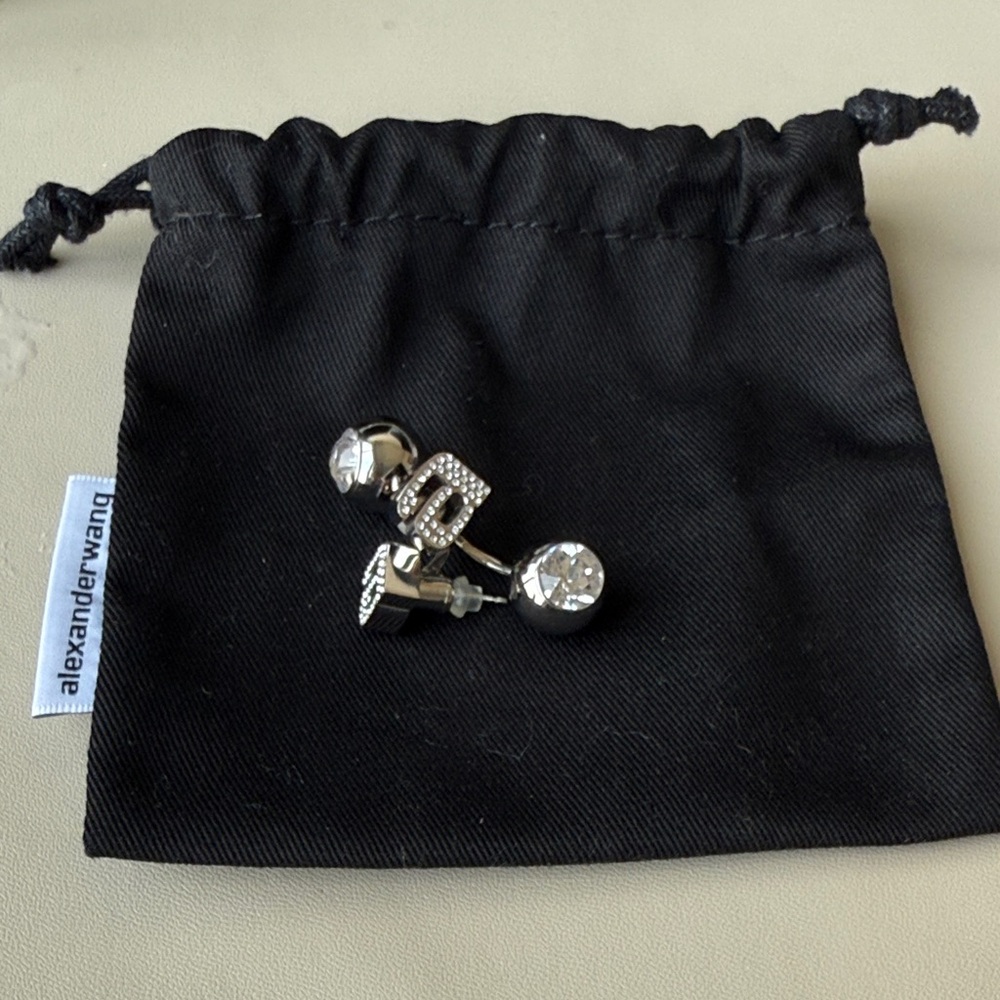 Alexander Wang Silver Stud Earrings